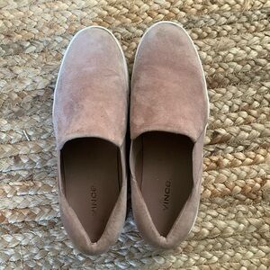 Vince rose colored sneakers